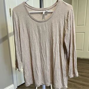 Cato Women's Beige Long Sleeve Top